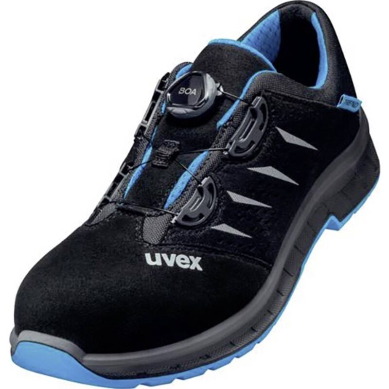6938 6938247 Chaussures basses de sécurité S1P Pointure (eu): 47 noir/bleu 1 paire(s) - Uvex