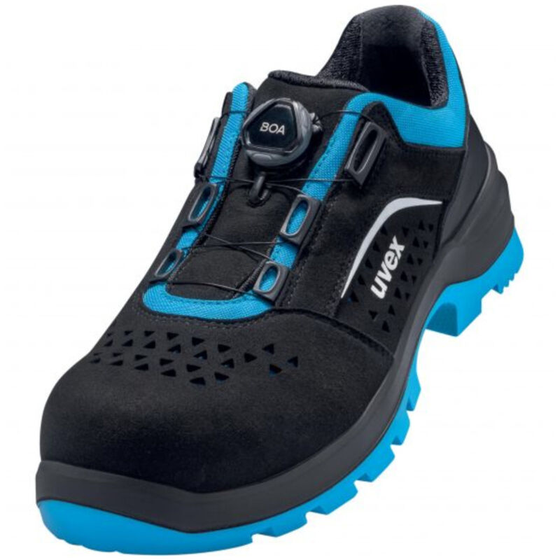 9558 9558243 Chaussures basses de sécurité S1P Pointure (eu): 43 noir/bleu 1 paire(s) - Uvex