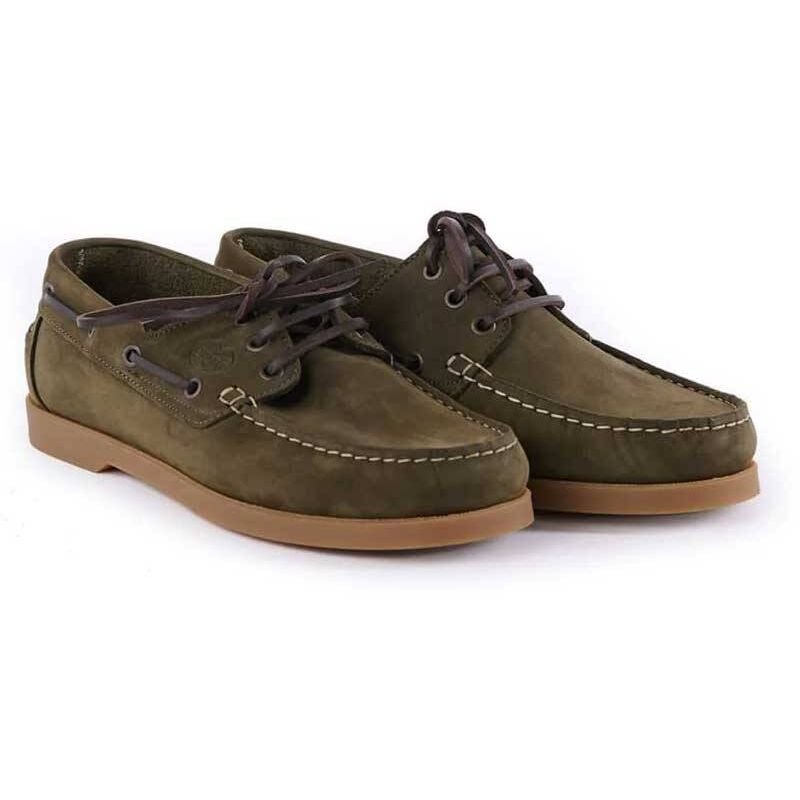 Chaussures Bateau Galion en nubuck vert homme Le Chameau cba - Couleur Vert Chameau - Pointure chaussures 41