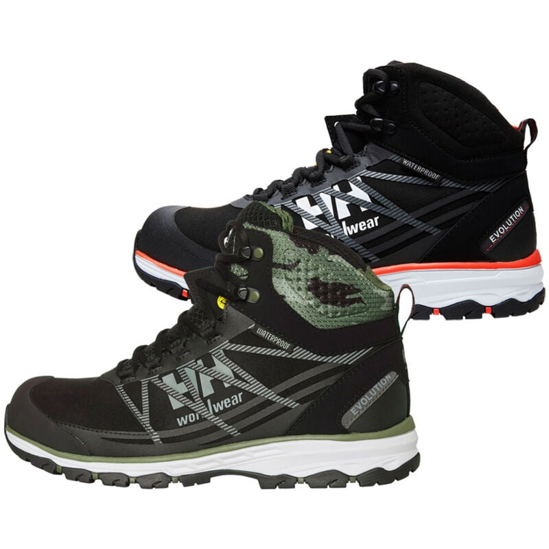 Chaussures de sécurité Helly Hansen Chelsea Evolution Mid S3 ht - 39 (eu) - Schwarz / Orange