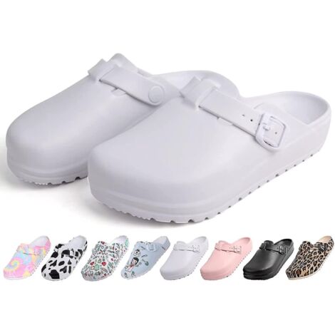 Chaussures de jardin pour femmes et hommes, mules de travail, sabots, sandales antidérapantes et légères, chaussures de marche ajustables pour infirmières, confortables pour la plage, l'intérieur et l