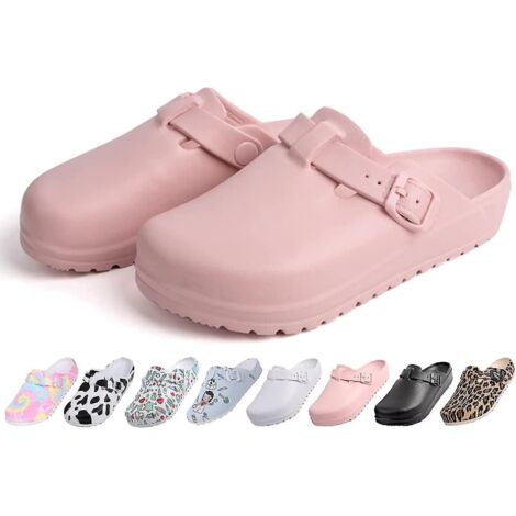 Chaussures de jardin pour femmes et hommes, mules de travail, sabots, sandales antidérapantes et légères, chaussures de marche ajustables pour infirmières, confortables pour la plage, l'intérieur et l