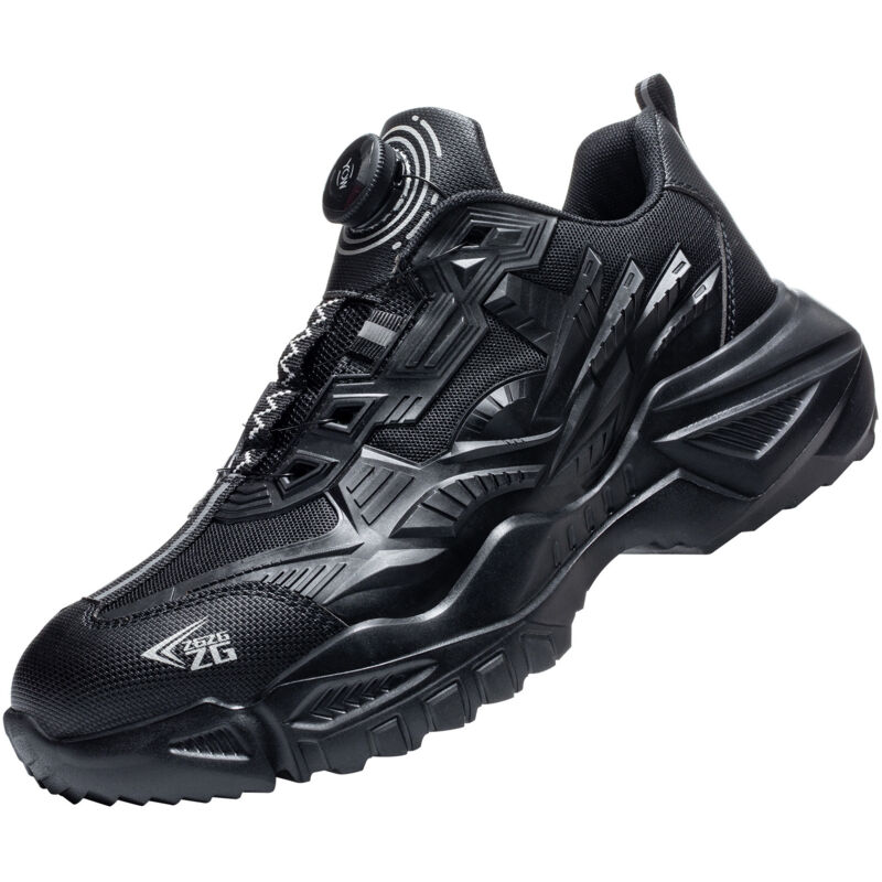 Chaussures de protection du travail pour hommes, anti-écrasement et anti-crevaison, chaussures de sécurité paresseuses légères d'été pour hommes,