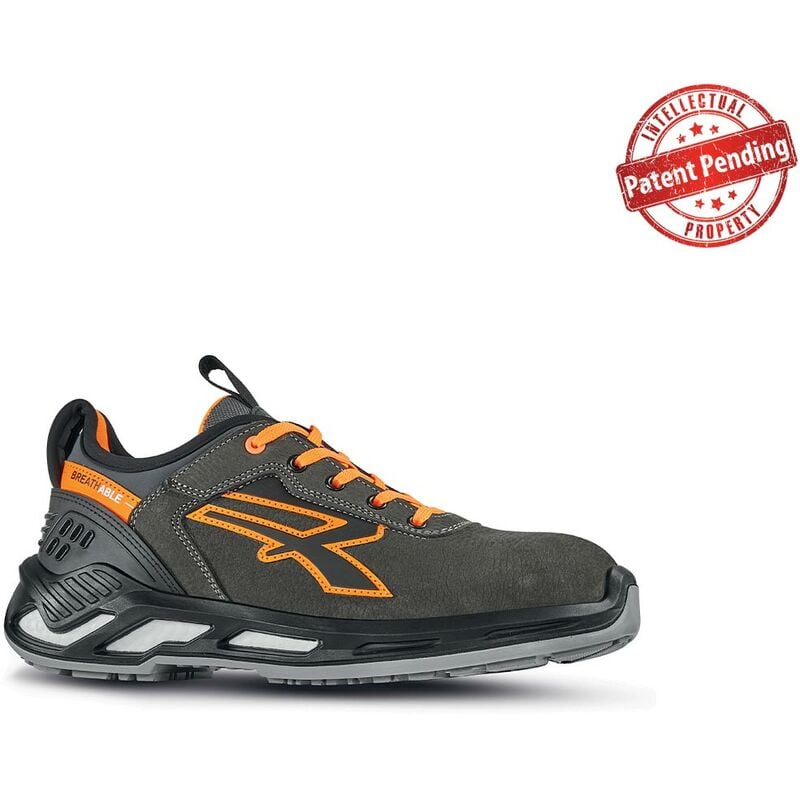 U-power - Chaussures de sécurité basses duke esd S3 ci src - Gris/Orange 42
