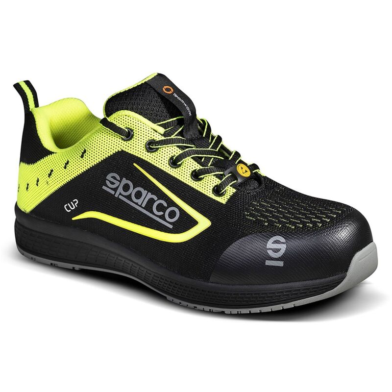 Sparco - Chaussures de sécurité Cup S1P src - 41 (eu) - Schwarz / Gelb