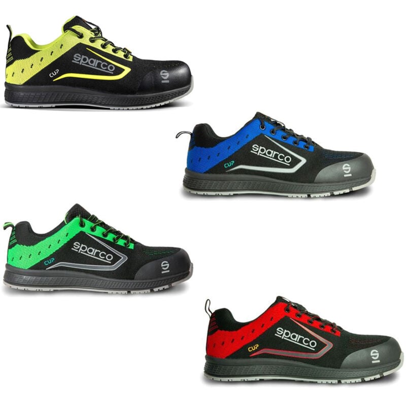 Sparco - Chaussures de sécurité Cup S1P src - 46 (eu) - Noir / jaune