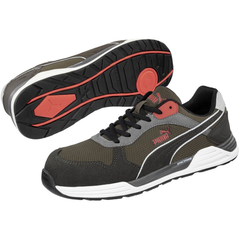 Puma Safety Shoes - Chaussures de sécurité frontside low S1P esd hro src - marron/lierre 42