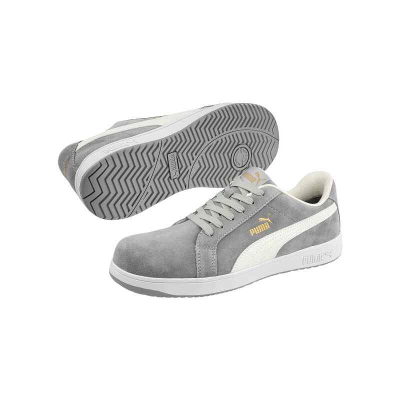 Chaussures de travail Puma Iconic Suede Grey Low S1PL esd fo hro sr - 41 (eu)