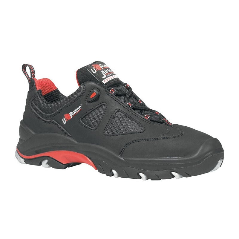 Chaussure de sécurité Torpedo taille 43 noir/rouge S3 src en iso 20345 cuir liss