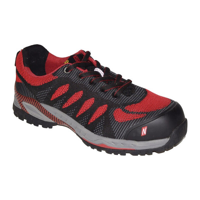 Chaussure de sécurité pro step Taille 42 noir/rouge S1P src esd en iso 20345.EN61340-4-3