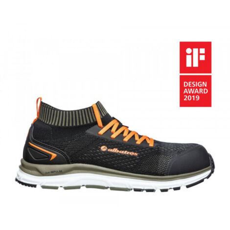 Chaussures de sécurité Albatros ULTIMATE IMPULSE OLIVE LOW S1P ESD HRO SRA Noir / Vert 45.