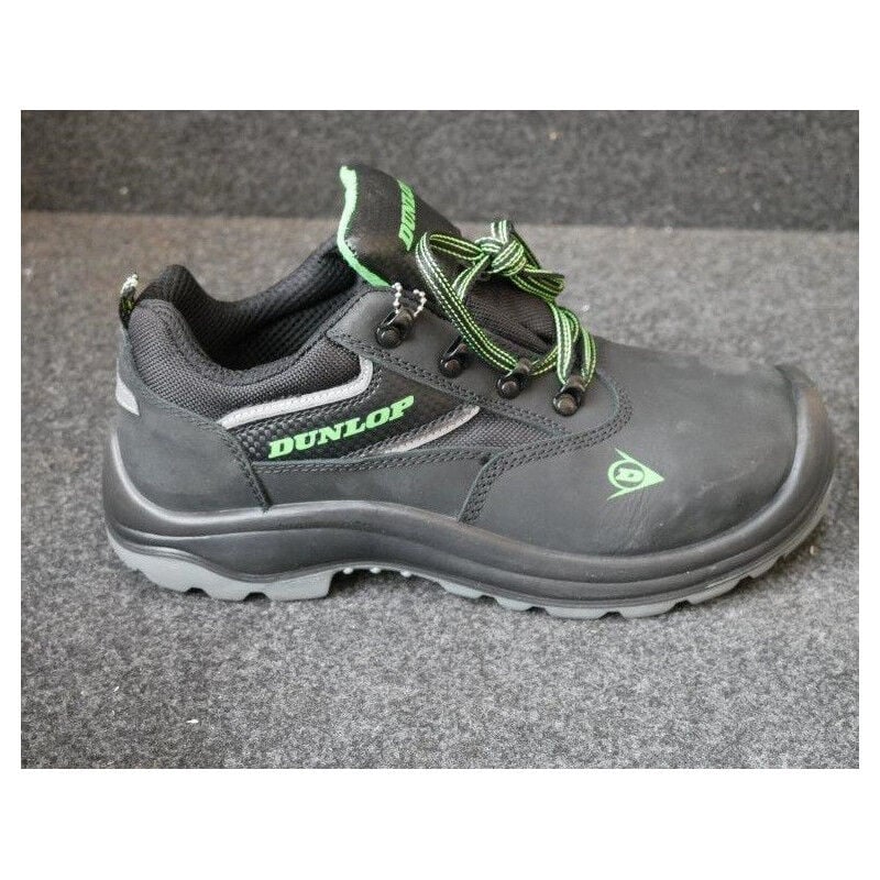 Chaussures de sécurité basses Orion Low en simili cuir noir imperméable à lacets Taille 42 Dunlop