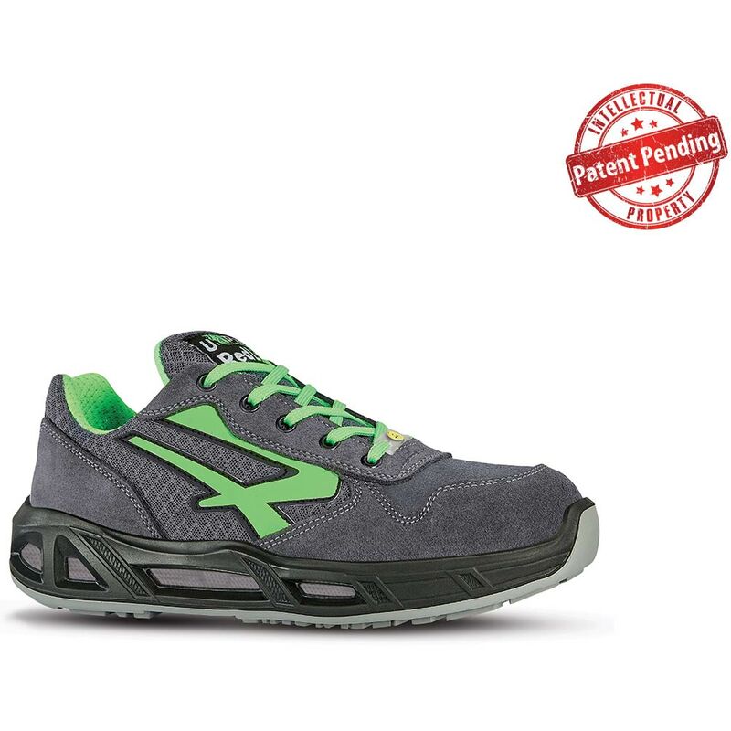 Chaussures de sécurité basses point carpet esd S1P src - Gris/Vert 43