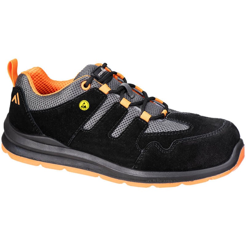 chaussure esd composite s1 sr fo - taille 45 - noir/orange - portwest