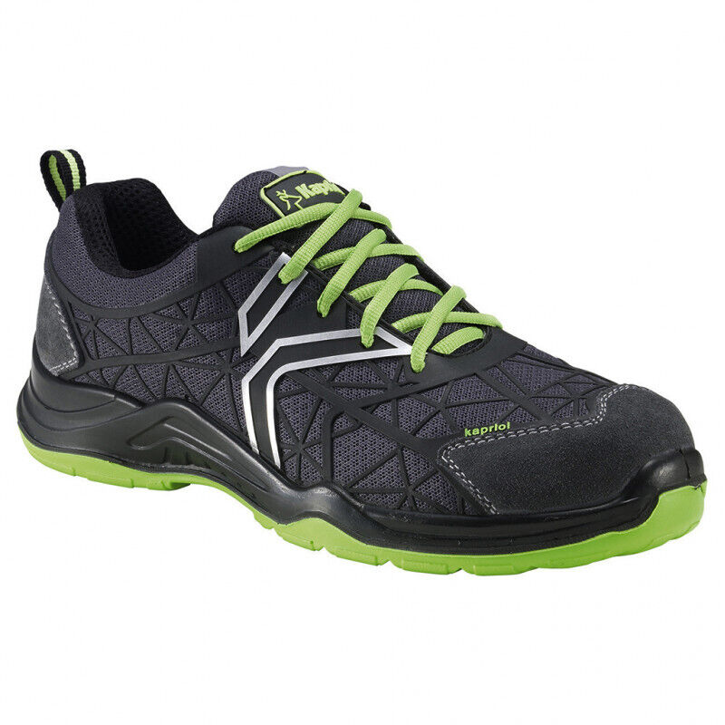 Kapriol - Chaussures de sécurité basses Spider, coloris noir/vert T45