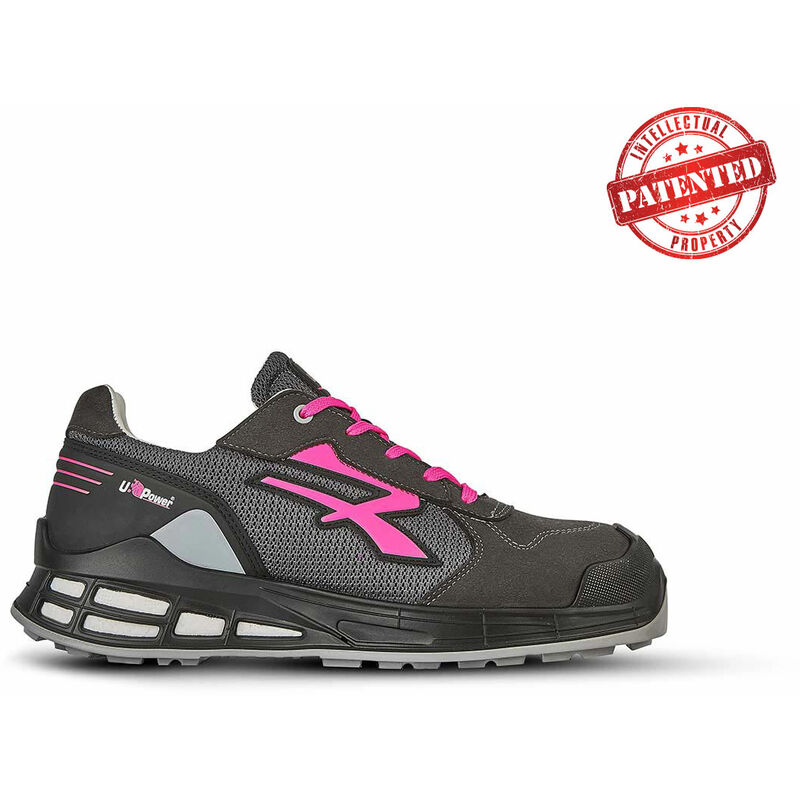 Chaussures de sécurité femme basses ivy S1P src esd - Noir/Rose 36