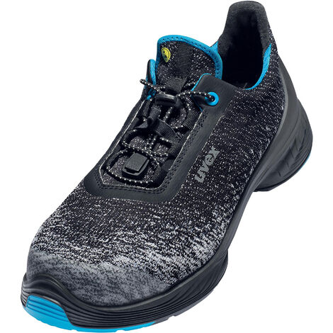 Chaussures de sécurité basses Uvex 1 G2 S1P SRC ESD -  Noir / Bleu clair - 42 (EU)
