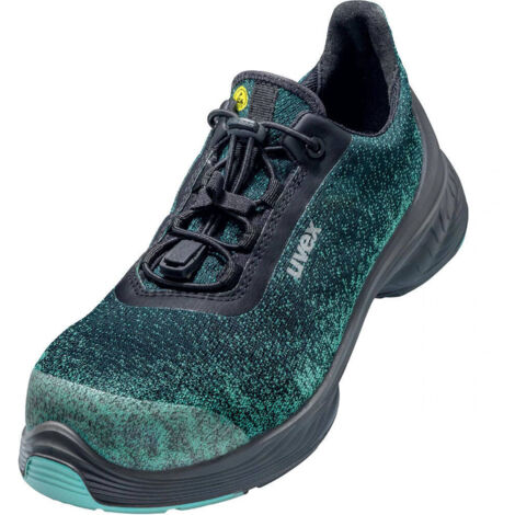 Chaussures de sécurité basses Uvex 68242 Unisexe, T 43 Noir, S1P, SRC, Antistatiques ( Prix pour 1 paire )