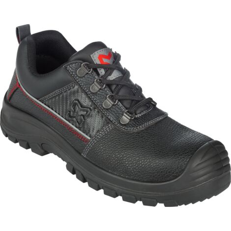 Würth Modyf – Chaussures de sécurité basses S3 SRC noires 47 – Coque métal – Semelle anti-perforation – Tige cuir respirant – Semelle PU antidérapante