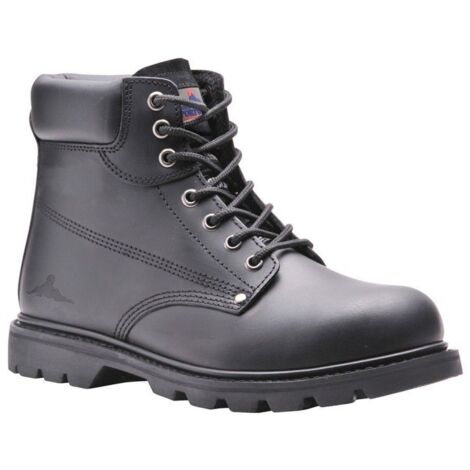 Portwest – Bottes de sécurité hautes cuir pleine fleur SBP HRO – Semelle antidérapante SRA – Résistance chaleur 300°C – Pointure 43
