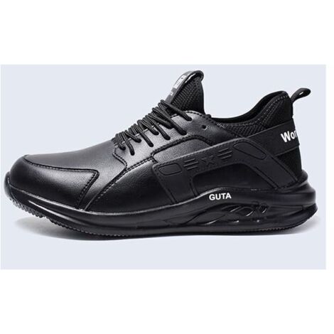 Chaussures de sécurité de travail à bout en acier, légères et respirantes, anti-perforation, pour hommes et femmes-43
