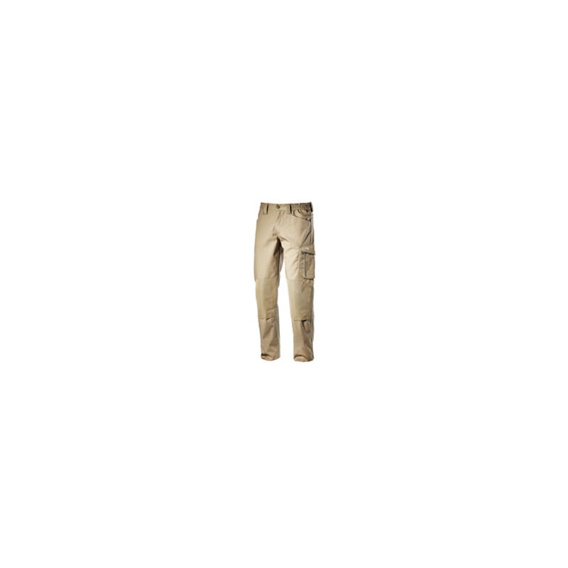 pantalon de travail diadora beige avec genouillères rock poly - 160303250700 50/52 (3xl) - beige