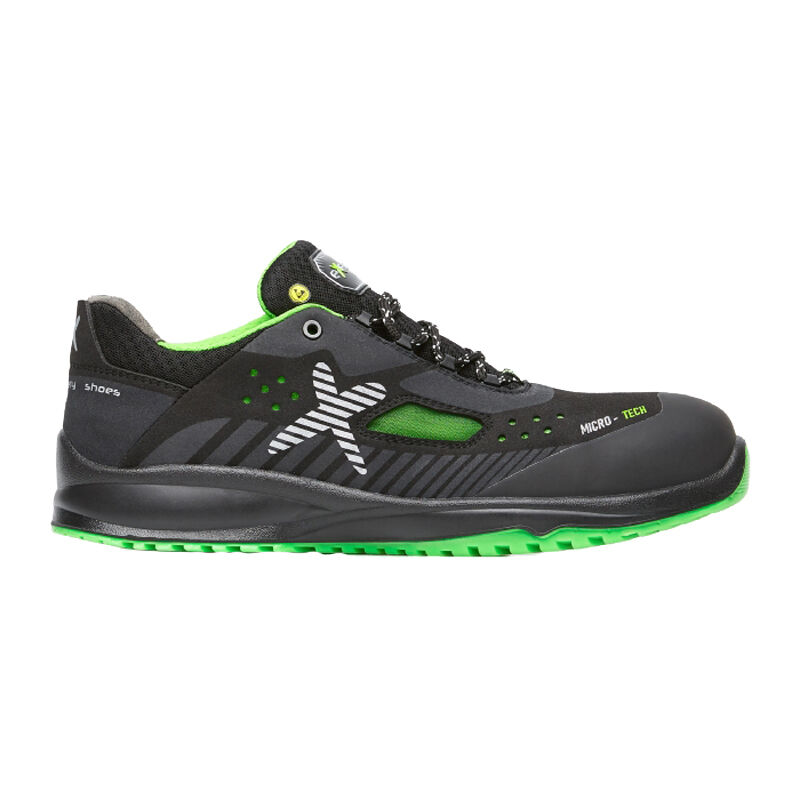Chaussures de sécurité Exena Revolt S1P esd src - 43 (eu) - Schwarz / Grün