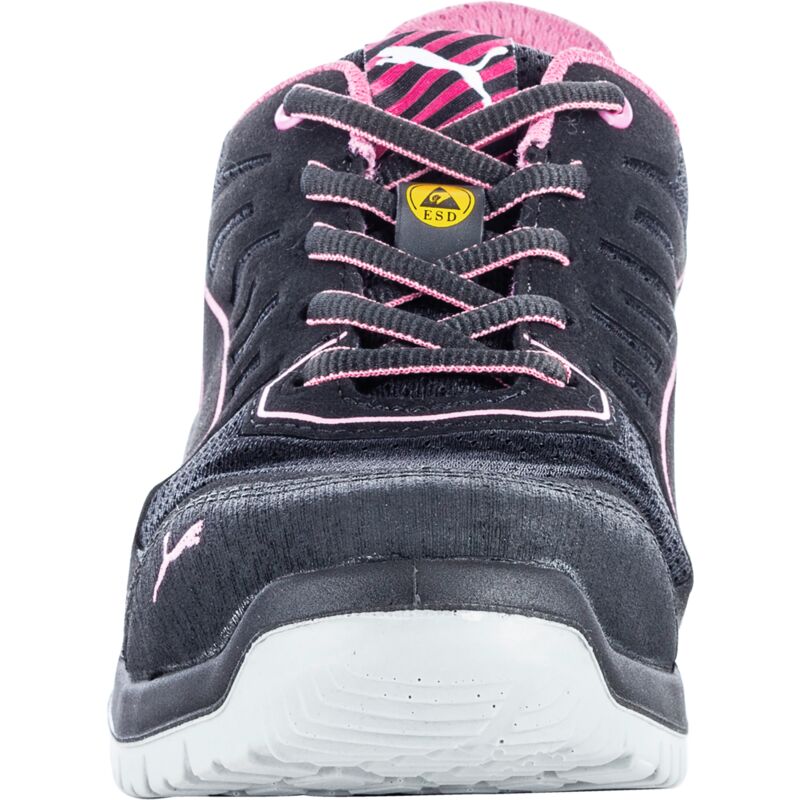 chaussures de sécurité femme s1p esd puma fuse tc basses noir/rose chaussures de sécurité femme s1p esd puma fuse tc basses noir/rose