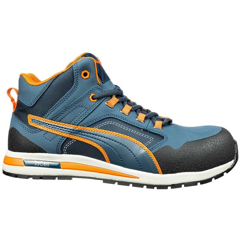 Baskets de sécurité hautes S3 puma Crosstwist Mid 633140 - Orange / Bleu clair - 44 - Orange / Bleu clair