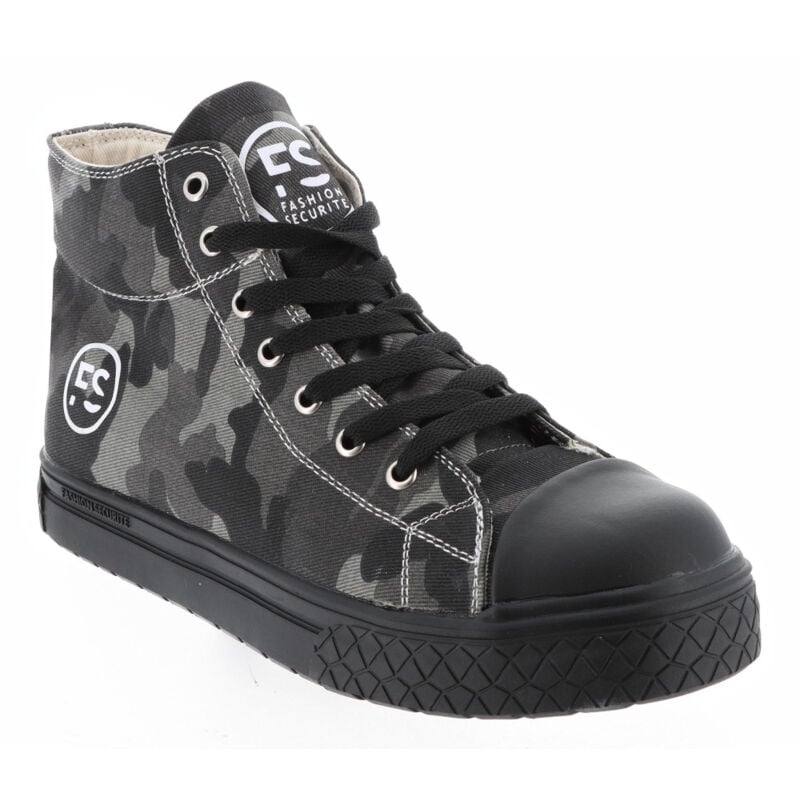 Chaussures de Sécurité Hautes - Camouflage, Semelles Antidérapantes Noires - Fashion Security - Confort et Style - 44