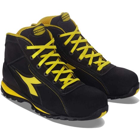 Chaussures de sécurité hautes GLOVE II HIGH S3 SRA HRO noir/jaune P45 - DIADORA SPA - 701.170234