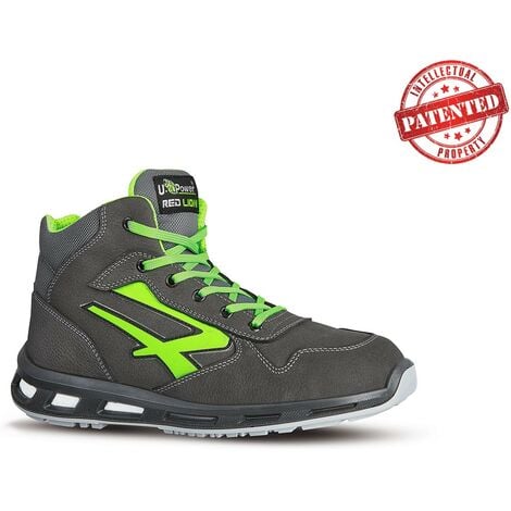 U-POWER Chaussures de sécurité hautes HUMMER ESD S3 CI SRC - Gris/Vert 42