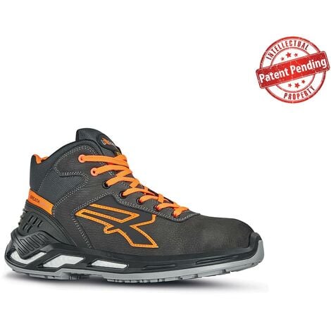 U-POWER Chaussures de sécurité hautes LORD ESD S3 CI SRC - Gris/Orange 45