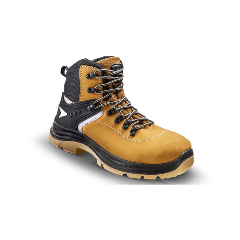 Chaussures de sécurité hautes makan S3L sr Camel/Noir 44