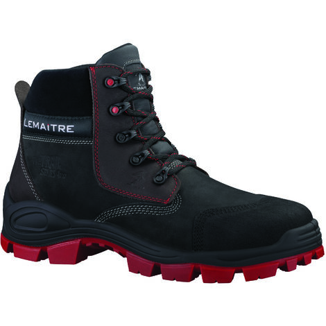 Chaussures de sécurité hautes VARADERO S3 CI SRC Noir/Rouge 44