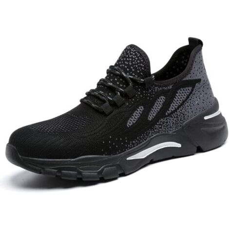 Chaussures de Sécurité Hommes Femmes Baskets en Coussin d'air Chaussures de Travail Légères Et Respirantes Chaussure de Sécurité de Sécurité Chaussures de Protection 39EU