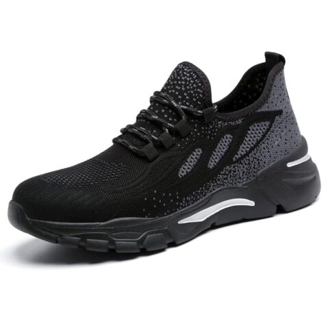 Chaussures de Sécurité Hommes Femmes Baskets en Coussin d'air Chaussures de Travail Légères Et Respirantes Chaussure de Sécurité de Sécurité Chaussures de Protection 40EU