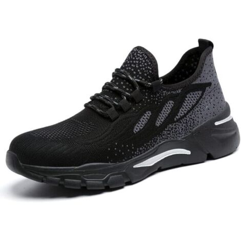 Chaussures de Sécurité Hommes Femmes Baskets en Coussin d'air Chaussures de Travail Légères Et Respirantes Chaussure de Sécurité de Sécurité Chaussures de Protection 40EU
