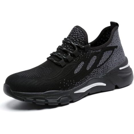 Chaussures de Sécurité Hommes Femmes Baskets en Coussin d'air Chaussures de Travail Légères Et Respirantes Chaussure de Sécurité de Sécurité Chaussures de Protection 41EU