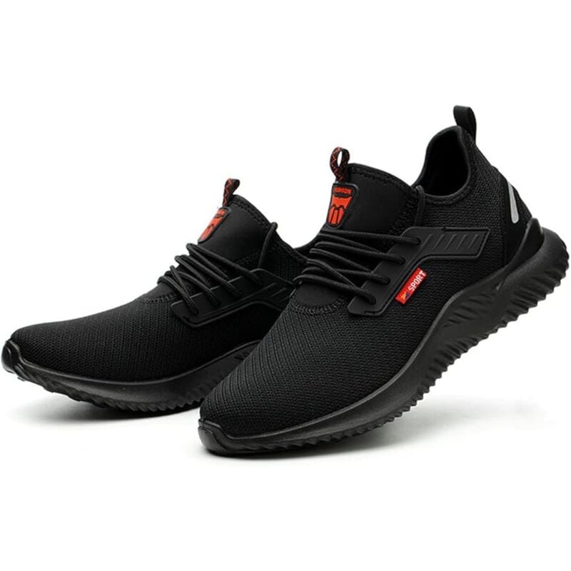 Chaussures de Sécurité Hommes Femmes Légère Basket Securite Confortable Antidérapante Chaussures de Travail Respirantes-43