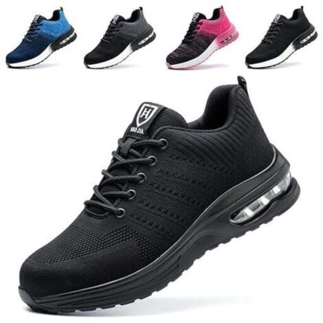 Chaussures de Sécurité Hommes Femmes Legere Confortable Antidérapant Basket securite，41