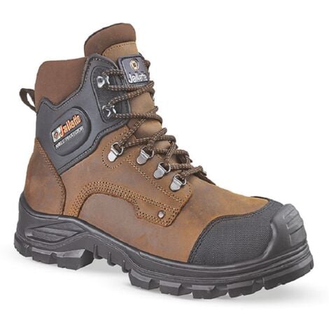 Chaussures de sécurité Jallatte Taille 43 JALFIR SAS S3 CI AN SRC en cuir pleine fleur hydrofuge finition PULL-UP