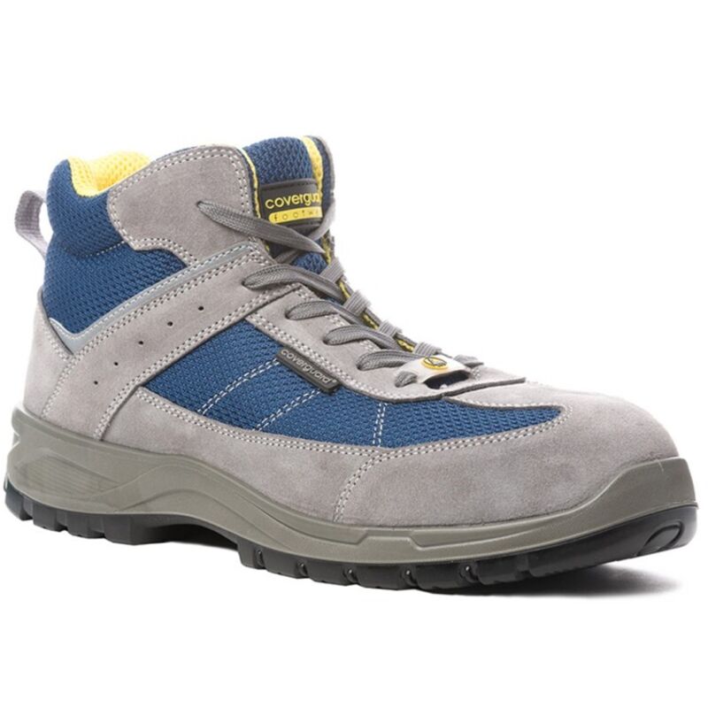 Chaussures de sécurité hautes LEAD S1P - Gris/Bleu 38