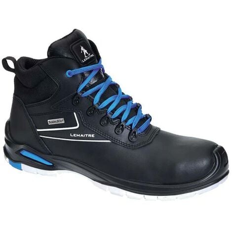 Chaussures de sécurité montantes imperméables Lemaitre SUBMARINE S3 SRC WR Noir / Bleu 35 - Noir / Bleu