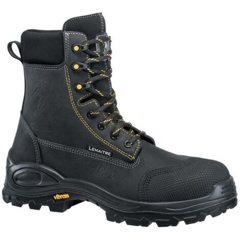 Chaussures de sécurité montantes Lemaitre ENERGY S3 SRC CI HRO 100% sans métal Noir 48