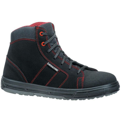 Chaussures de sécurité montantes Lemaitre Solar S3 SRC Noir / Rouge 48 - Noir / Rouge