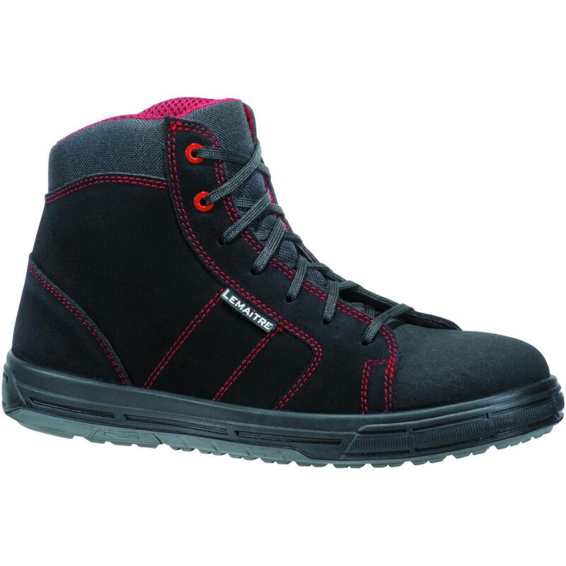 Lemaitre - Chaussures de sécurité montantes Solar S3 src Noir / Rouge 43
