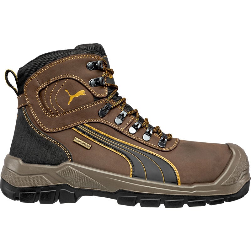 Puma Safety Shoes - Chaussures de sécurité Sierra Nevada mid S3 wr ci hi hro src - marron/gris 39