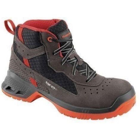 Chaussures de sécurité montantes Squat, S1P A SRC, T43 Unisexe, Noir, gris, Rouge, antistatiques ( Prix pour 1 paire )