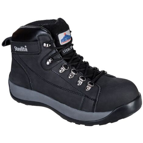 Chaussures de sécurité Portwest SB HRO Mi-Brodequin Nubuck Steelite Noir 38